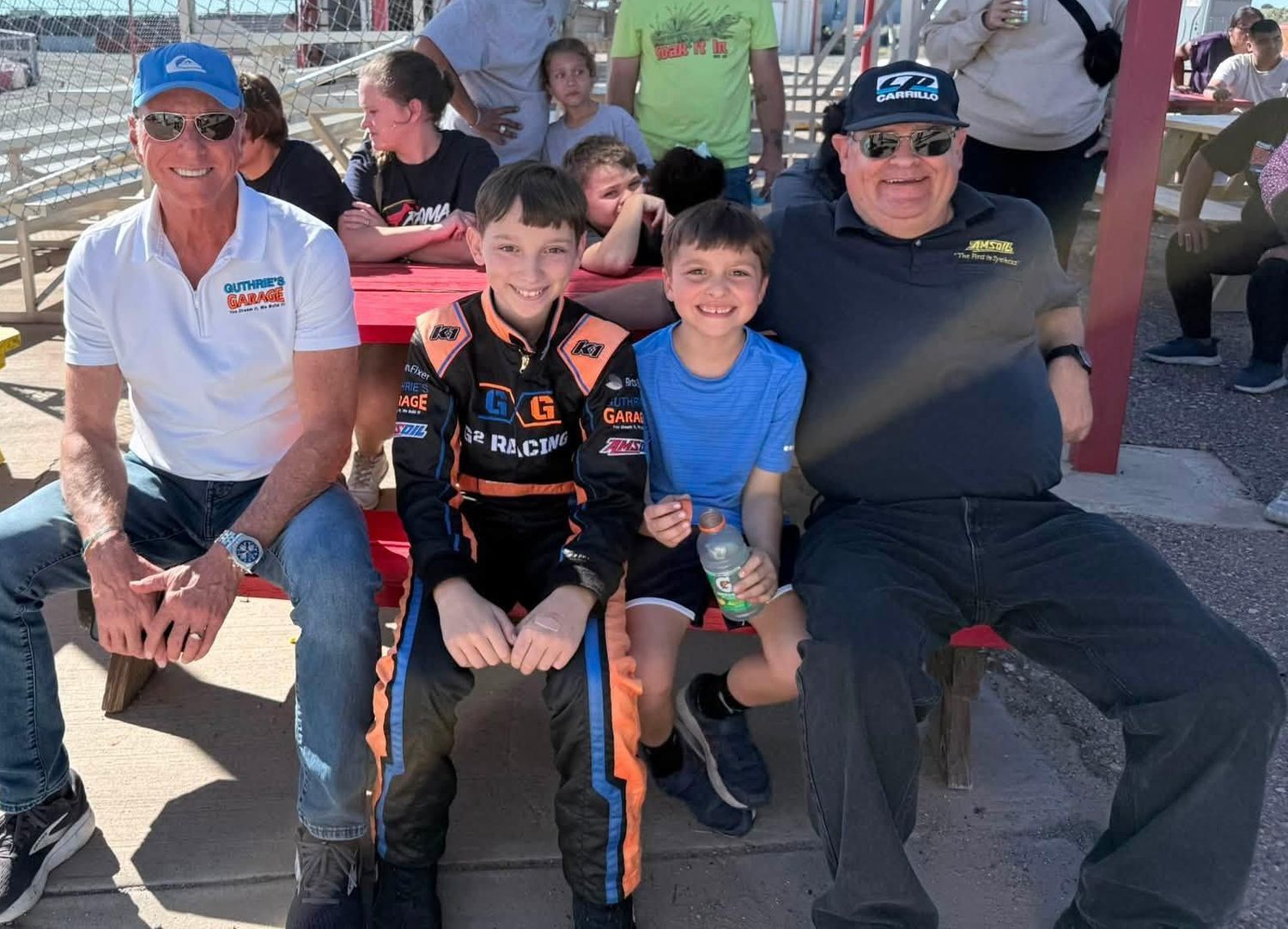 Jim Guthrie and Lyle Greenberg with Connor and Ryan